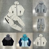 Nike Tech Fleece Hooded Jacket & Jogger Pants Set [13 styles]