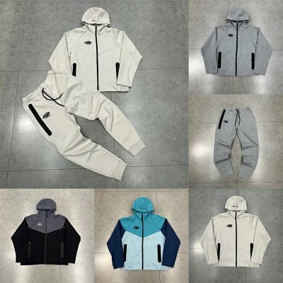 Nike Tech Fleece Hooded Jacket & Jogger Pants Set [13 styles]