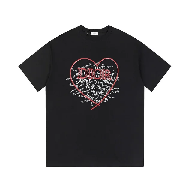 Dior T-Shirts Short-sleeve logo graphic designs product detail image 8