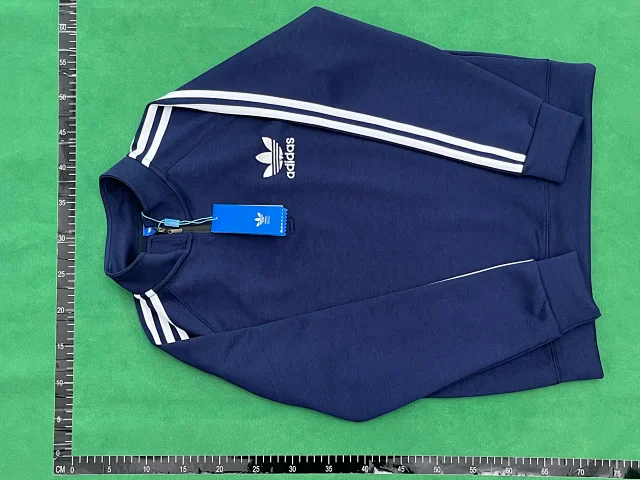 Adidas Hoodies & Sweatshirts Trefoil quarter-zip sweatshirt with striped sleeves product detail image 7