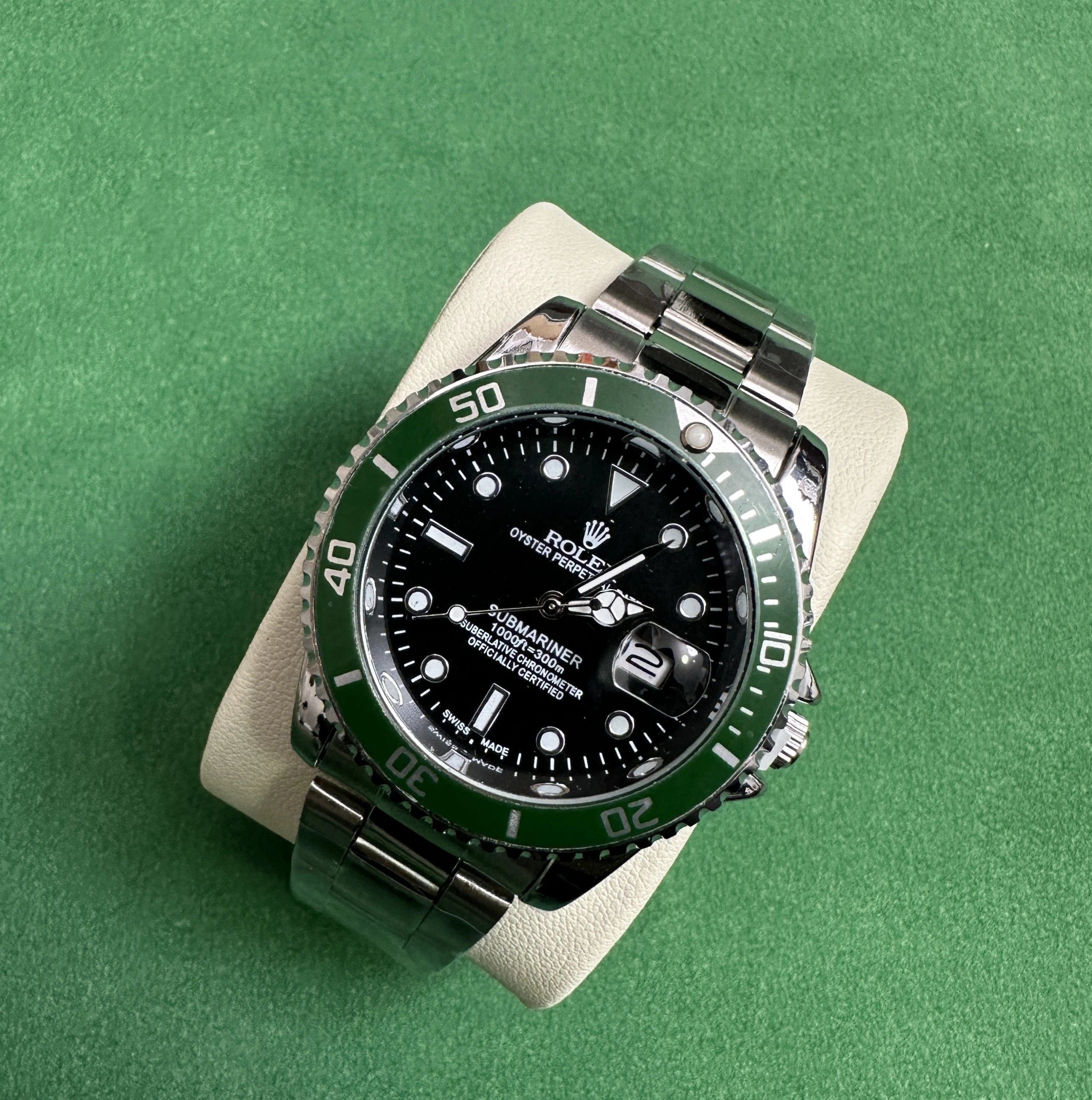 Rolex Rolex Submariner Green Dial Watch Green