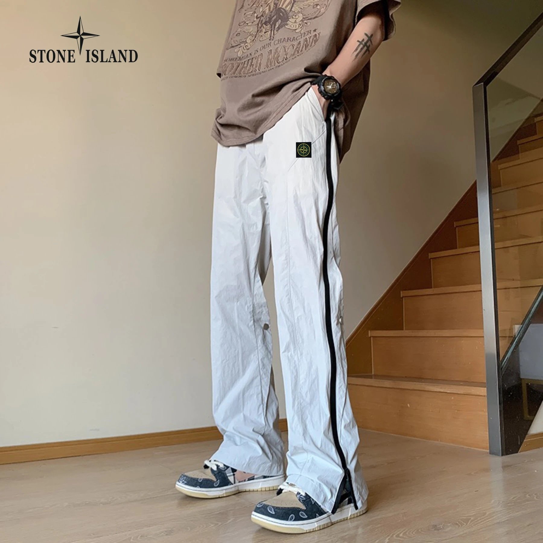 Design Cargo Pants Olive Green Streetwear Pants - 11