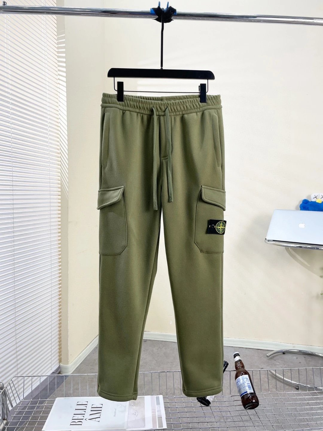 Design Cargo Pants Olive Green Streetwear Pants - 8