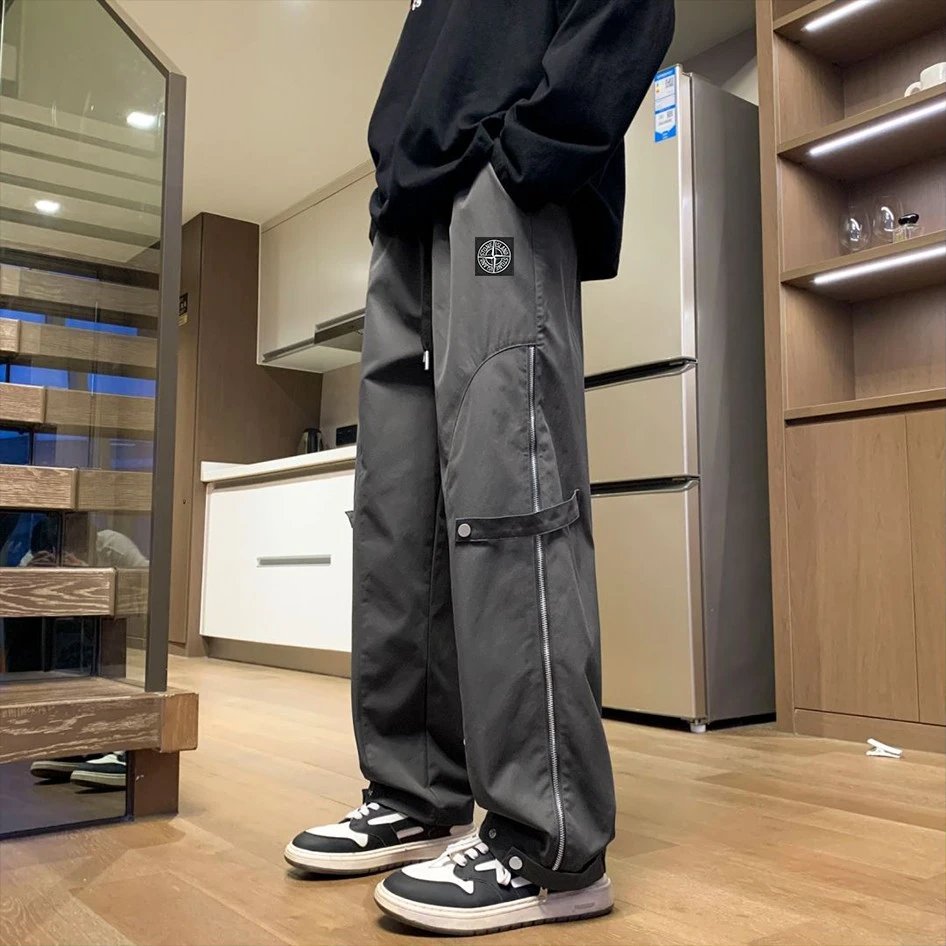 Design Cargo Pants Olive Green Streetwear Pants - 16