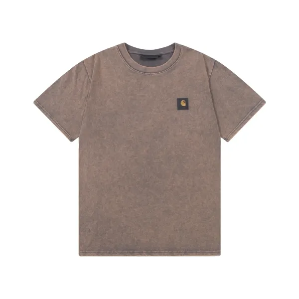 Carhartt Work In Progress Acid Wash Brown T-Shirt - 1