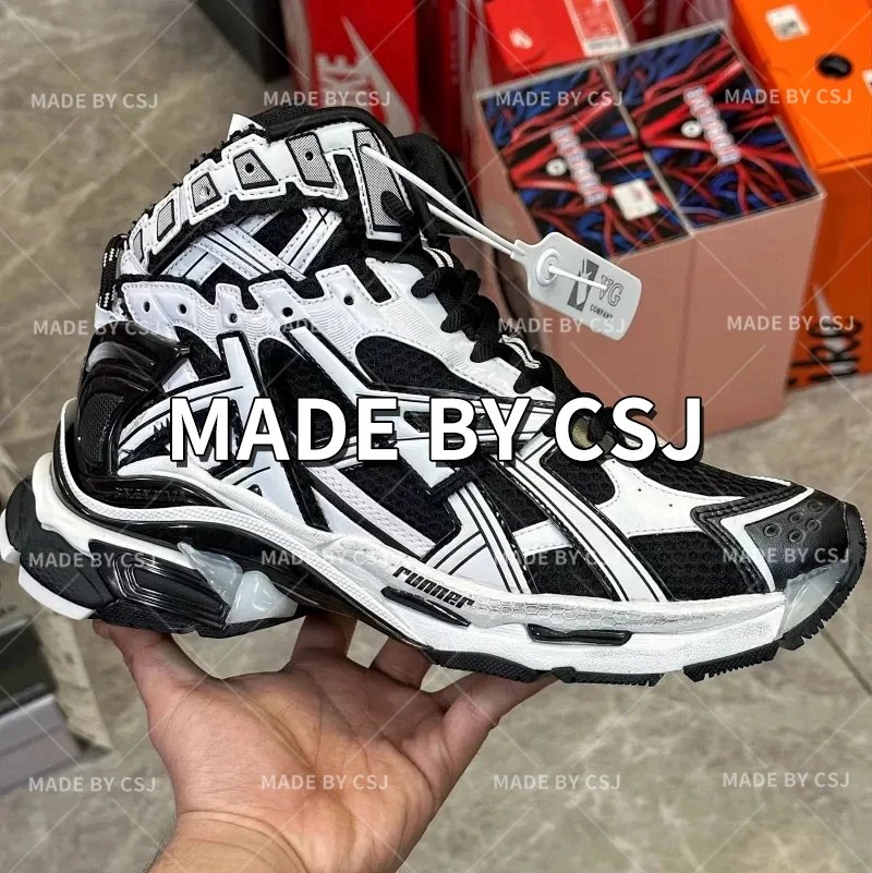 Runner 黑白 高帮 (9010)