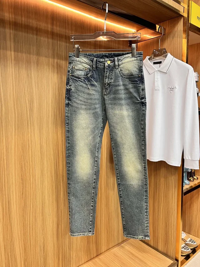 Louis Vuitton Jeans Straight-Leg Five-Pocket product detail image 13