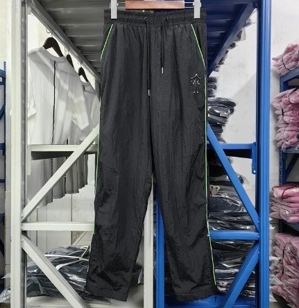 Corteiz Alcatraz Logo Track Pants Black Green