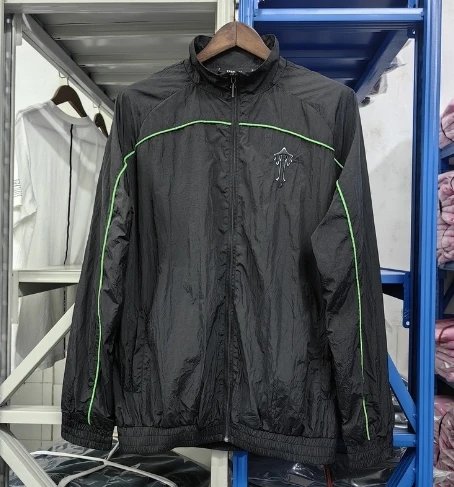 Corteiz Alcatraz Logo Track Jacket Black Green