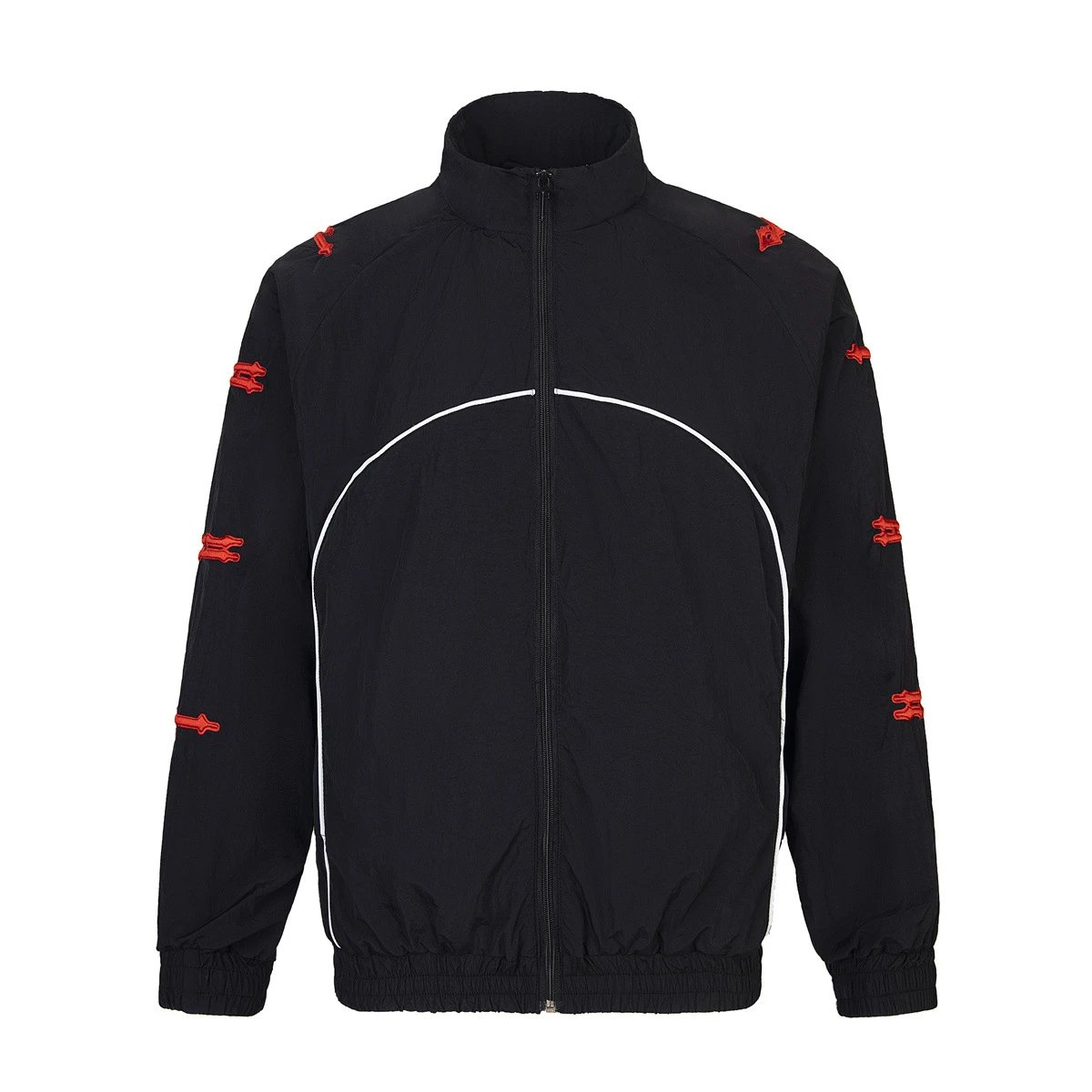 Ader Error Arch Logo Track Jacket Black Red