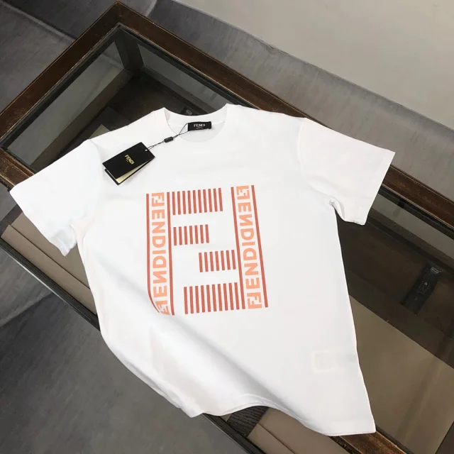 Fendi T-Shirts Short-Sleeve Graphic Logo product detail image 9