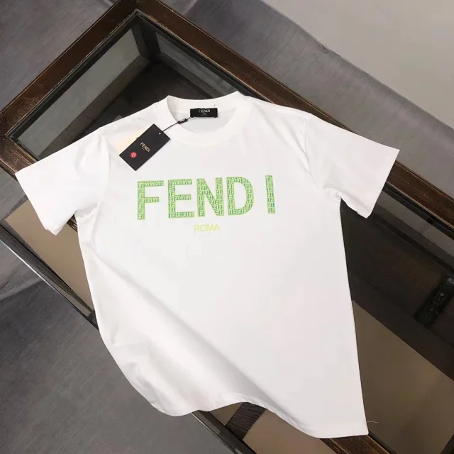 Fendi T-Shirts Short-Sleeve Graphic Logo product detail image 14