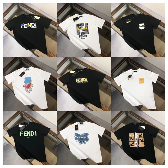 Fendi T-Shirts Short-Sleeve Graphic Logo product detail image 1