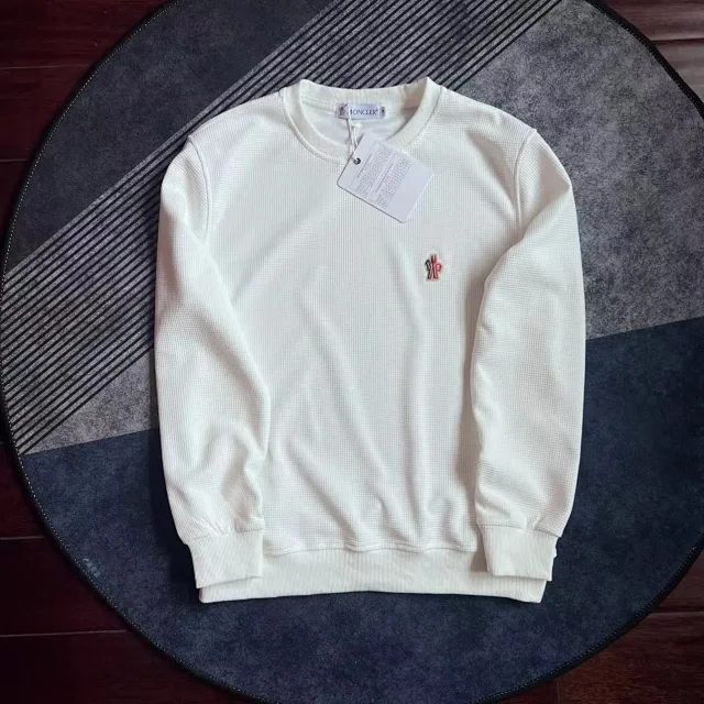 Moncler Hoodies & Sweatshirts Crewneck sweatshirt with logo patch product detail image 7