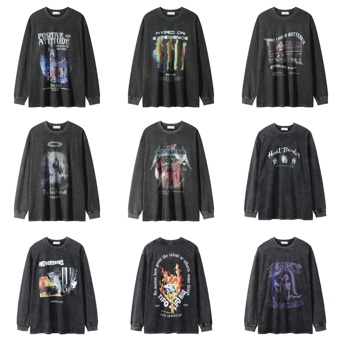 Casual long sleeve T-007