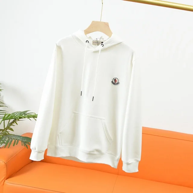 Moncler Hoodies & Sweatshirts Crewneck sweatshirt with embroidered chest logo product detail image 12