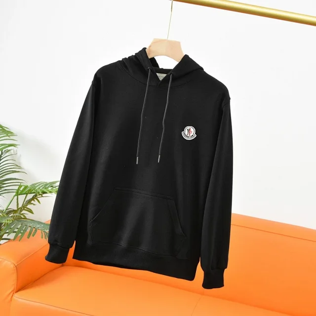 Moncler Hoodies & Sweatshirts Crewneck sweatshirt with embroidered chest logo product detail image 14