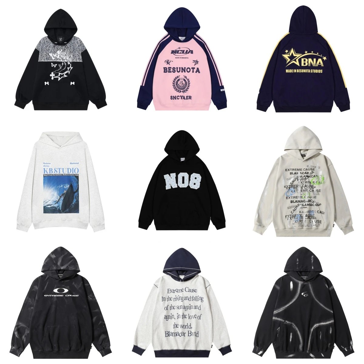 Casual fashion all-in-one hoodie 82823-007
