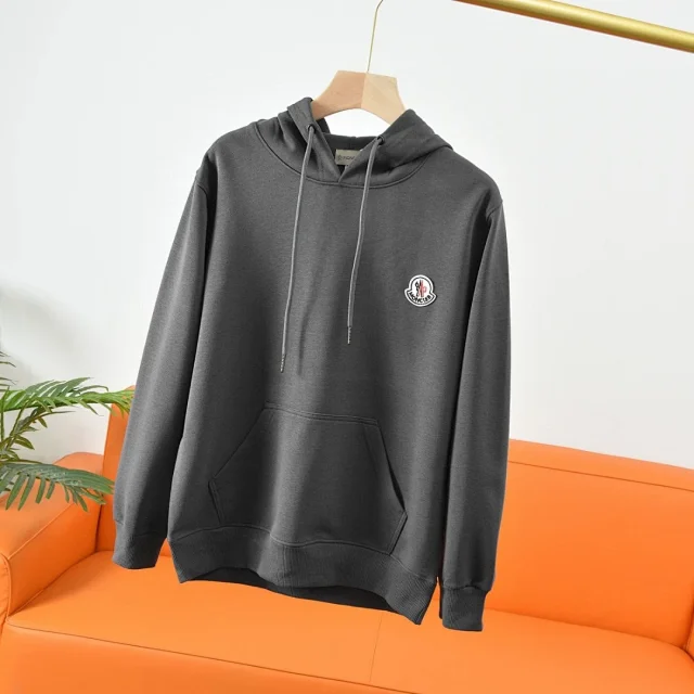 Moncler Hoodies & Sweatshirts Crewneck sweatshirt with embroidered chest logo product detail image 13