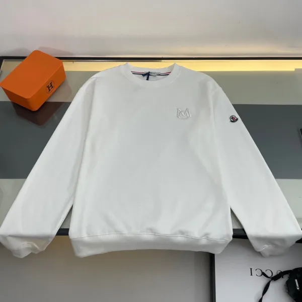 Moncler Genius M Logo White Hoodie - 1