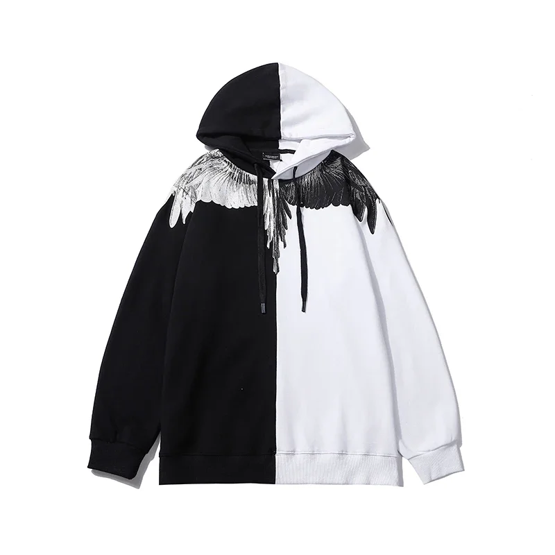 Marchesa (MB) Yin-Yang Color-block Wing Hoodie - rep bluzy z kapturem