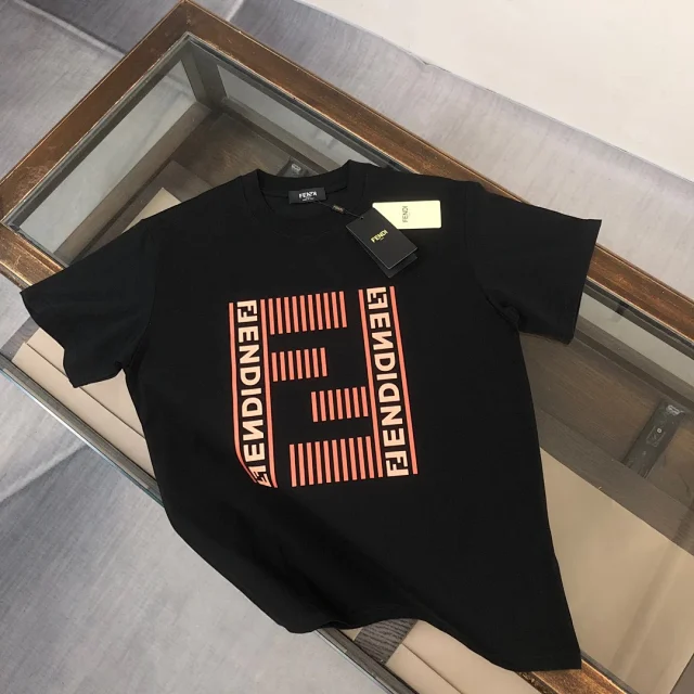 Fendi T-Shirts Short-Sleeve Graphic Logo product detail image 8
