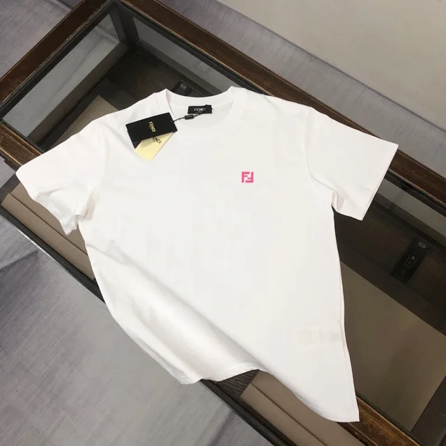 Fendi T-Shirts Short-Sleeve Graphic Logo product detail image 7