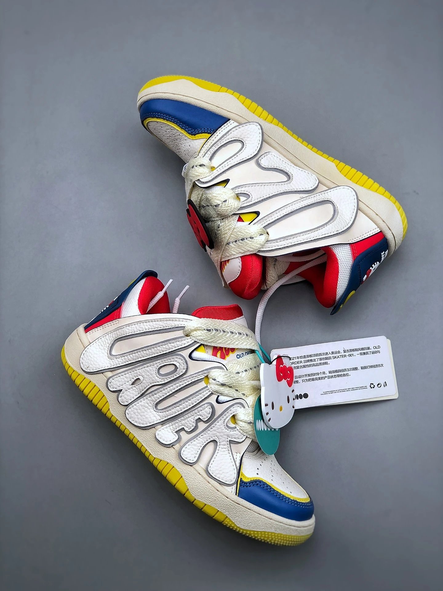 Old Order Sneakers Skater-001 graphic overlay high-top image 3
