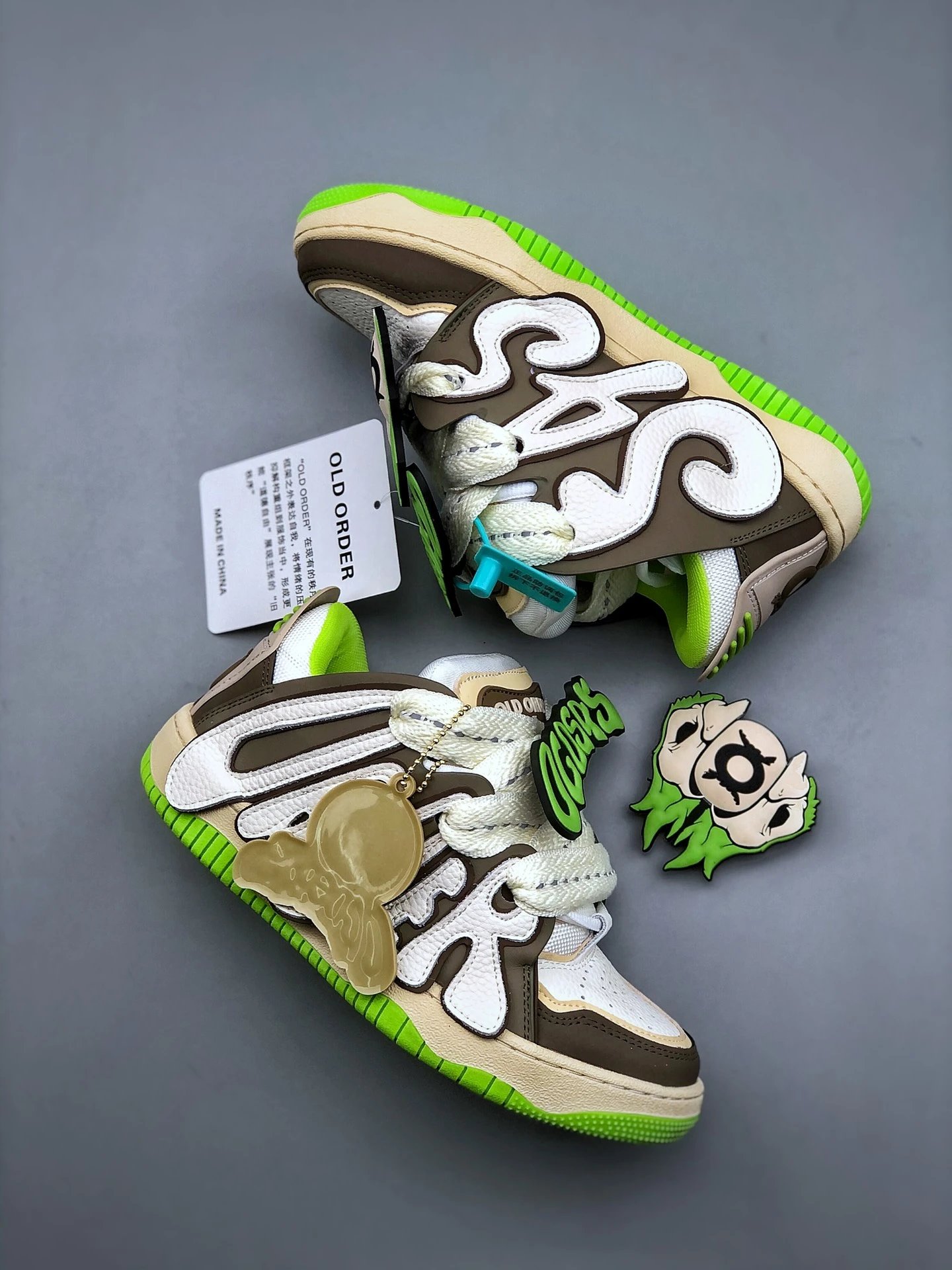 Old Order Sneakers Skater-001 graphic overlay high-top image 2