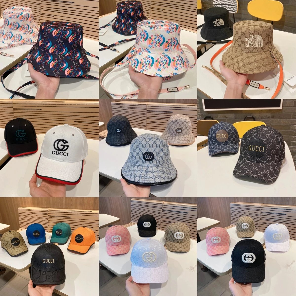 Gucci GG Supreme Bucket Hats &