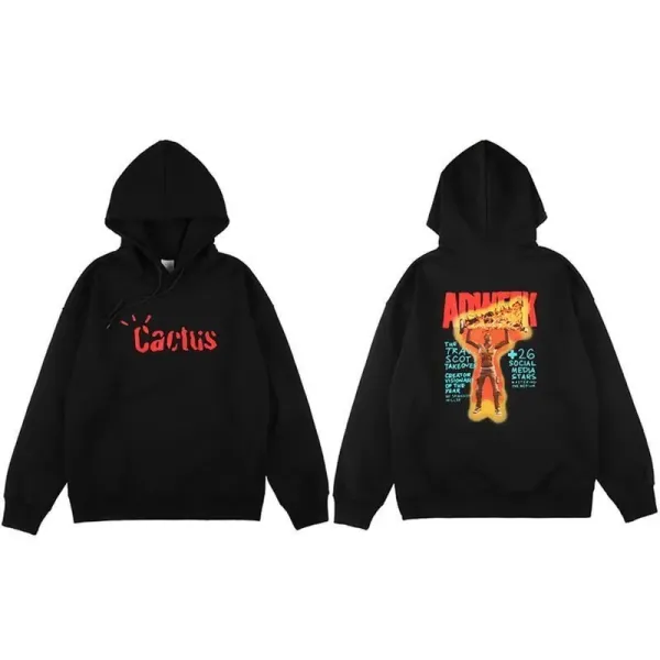 Off-White x Travis Scott Hoodie Brown Graphic Print Hoodie - 14