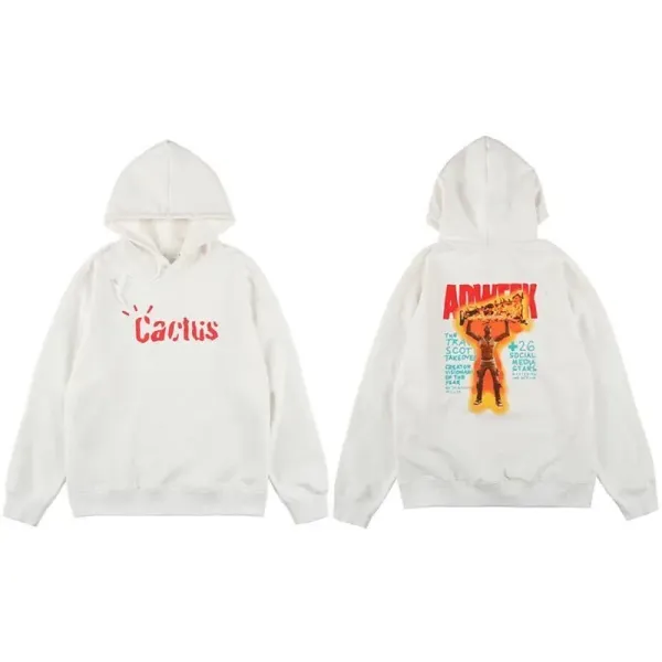 Off-White x Travis Scott Hoodie Brown Graphic Print Hoodie - 13