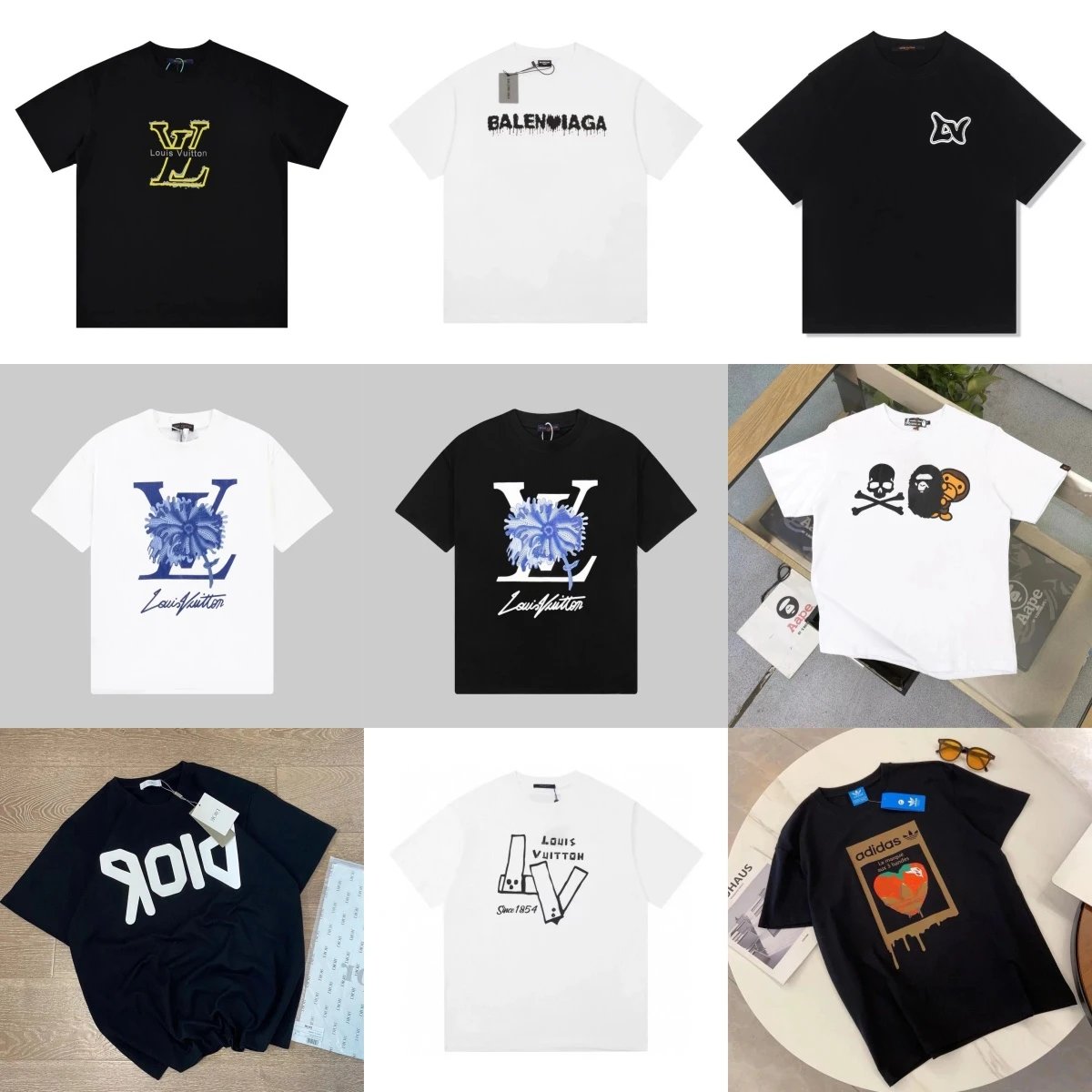 Luxury Brand Graphic T-Shirts 