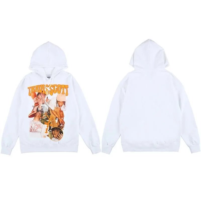 Off-White x Travis Scott Hoodie Brown Graphic Print Hoodie - 10