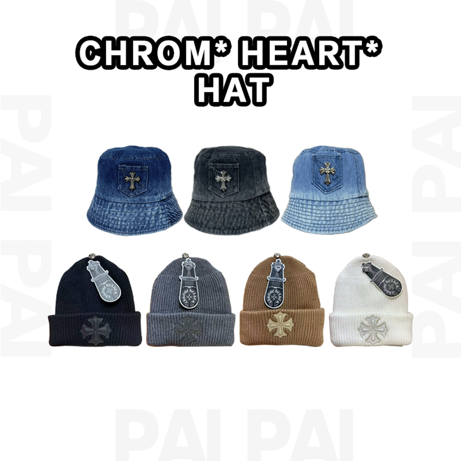 Chrom Heart Beanie and Bucket Hats Collection