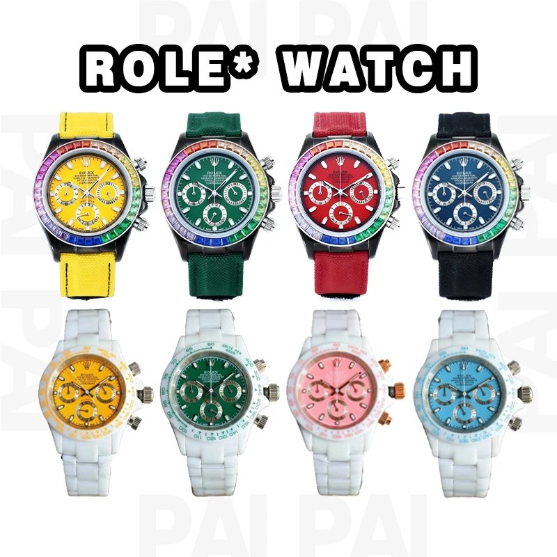 Role* Rainbow Bezel Multi-Color Watches