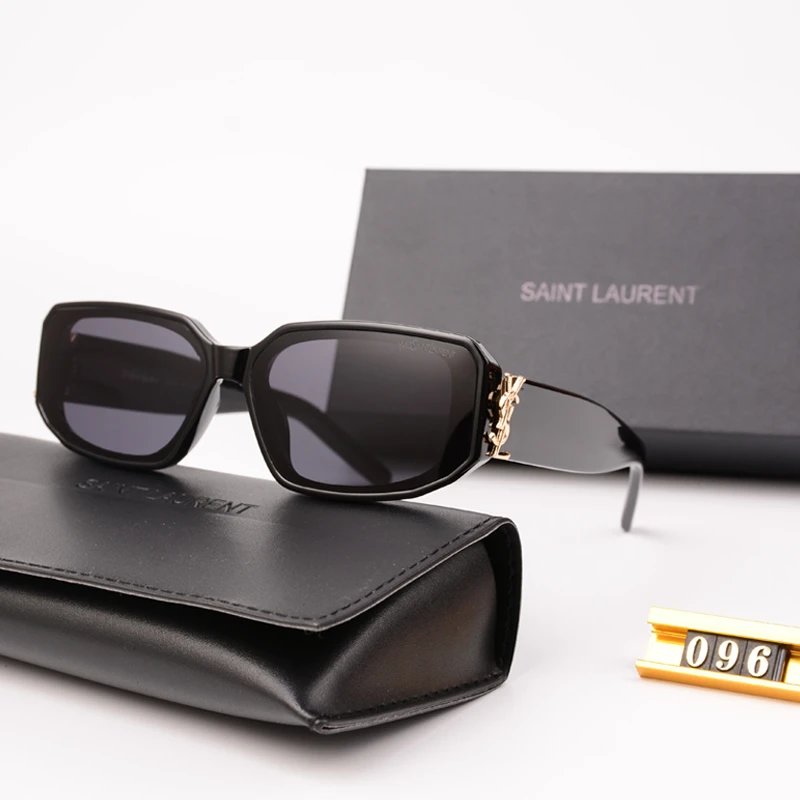 Saint Laurent Cat-Eye Sunglasses with Cassandre Logo
