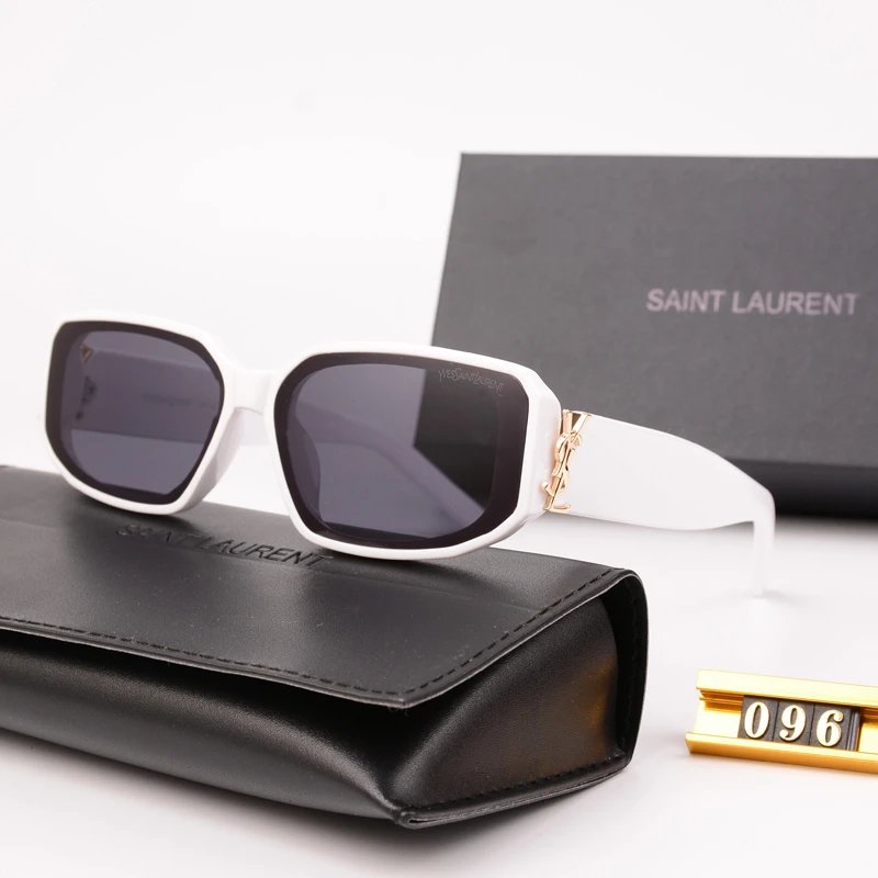 Saint Laurent Cat-Eye Sunglasses with Cassandre Logo