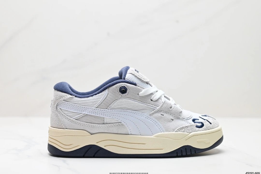 Puma 180 Suede Grey Navy Blue