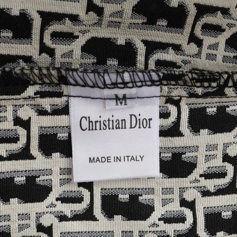 Dior Oblique Print Shirt Jacket Black and White Outerwear product detail 13 in Litbuy spreadsheet finds