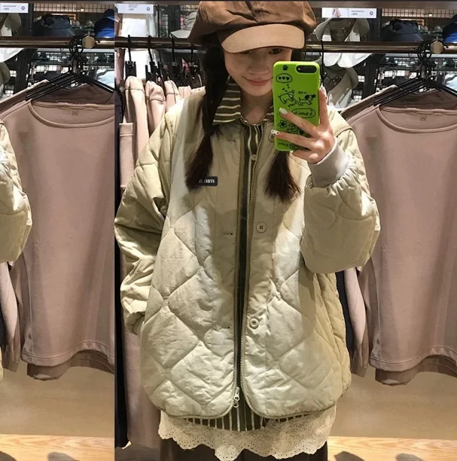 Miu Jackets Logo Puffer Jacket product detail image 6