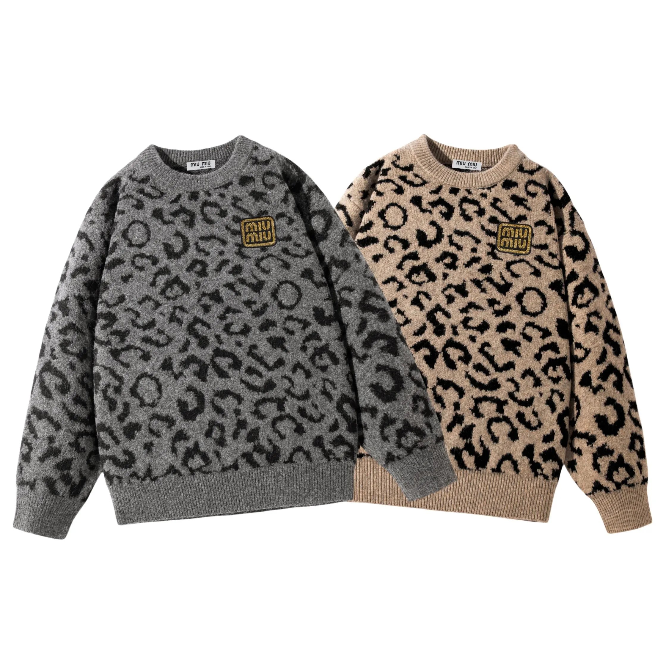 Chanel Gray Knit Sweater with Embroidered Logo - 5