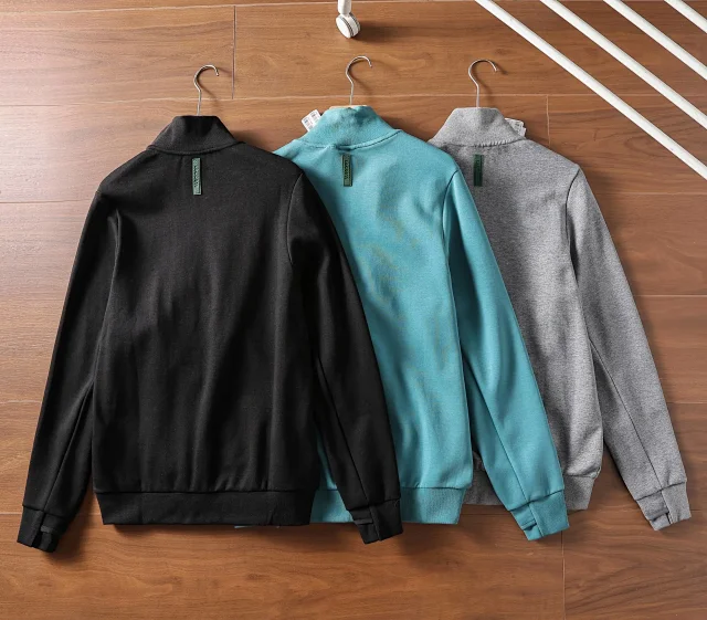 Lacoste Hoodies & Sweatshirts Full-Zip Stand-Collar Sweatshirt product detail image 2