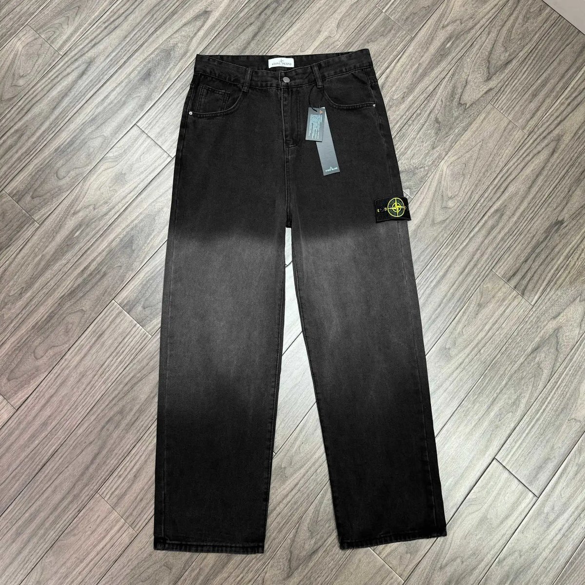 Stone Island Black Cargo Pocket Denim Jeans product detail 11 in Litbuy spreadsheet finds