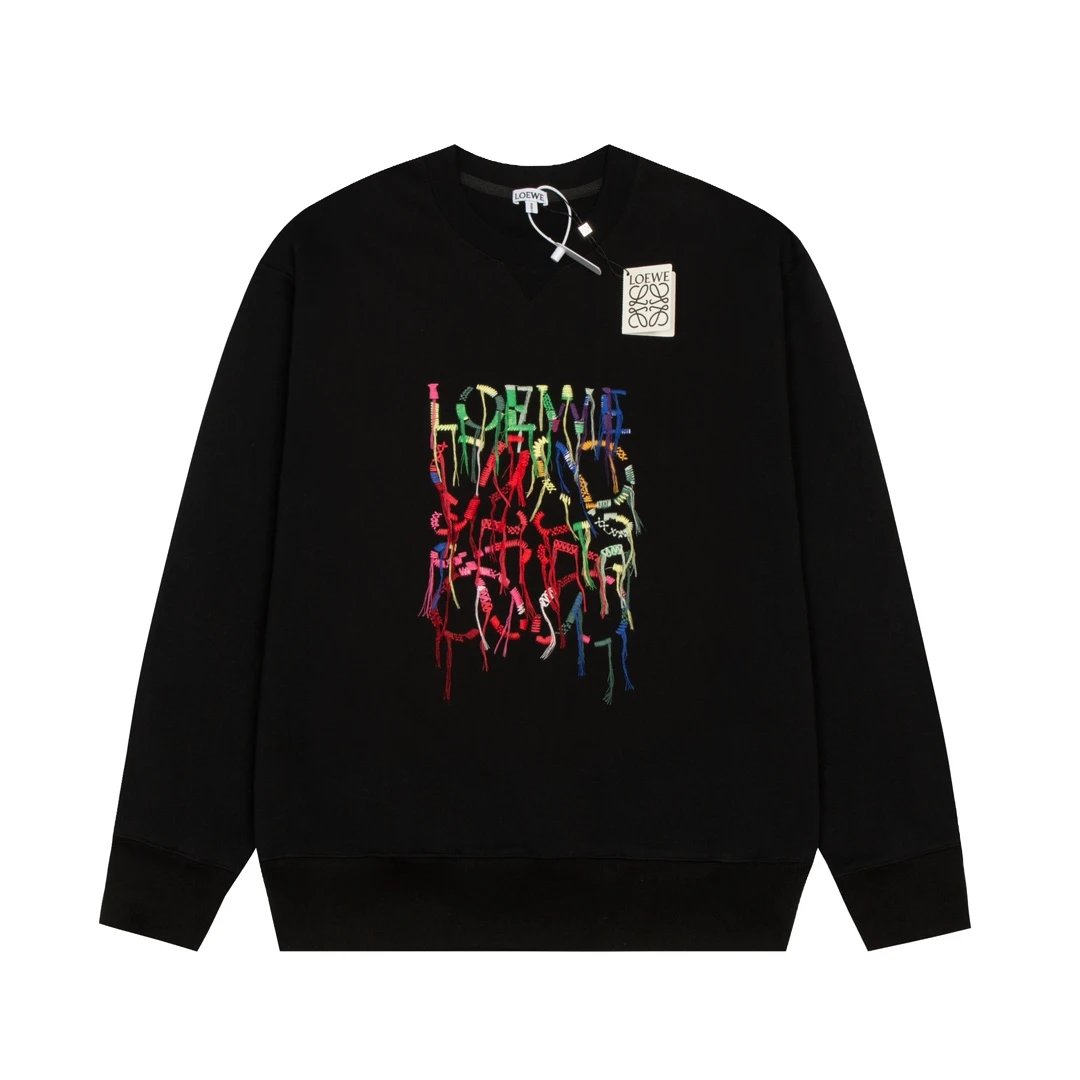 Loewe Anagram Patch Black Sweatshirt Sweater - 15