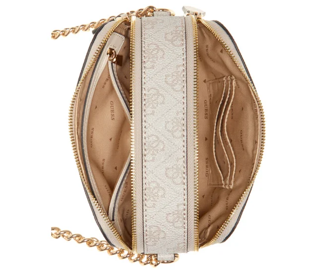 GUESS Crossbody Bags Double-Zip Logo-Print Chain-Strap Bag product detail image 3