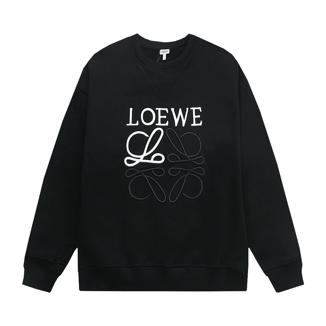 Loewe Anagram Patch Black Sweatshirt Sweater - 11