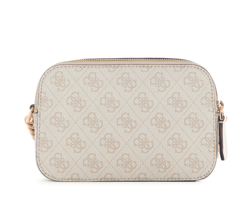 Design Guess Camera Bag Beige Monogram Crossbody Bag Crossbody Bags - 4