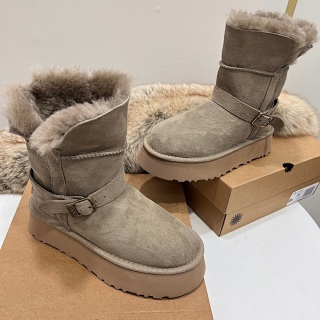 UGG Classic Mini Platform Shearling Boots Beige Boots Snow Boots product listing in Litbuy spreadsheet finds