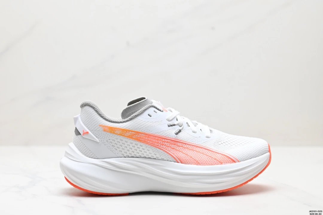 Puma Deviate Nitro White Grey Orange